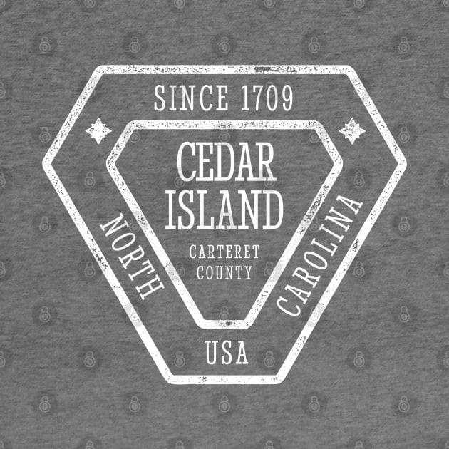 Cedar Island, NC Summertime Vacationing Sign by Contentarama